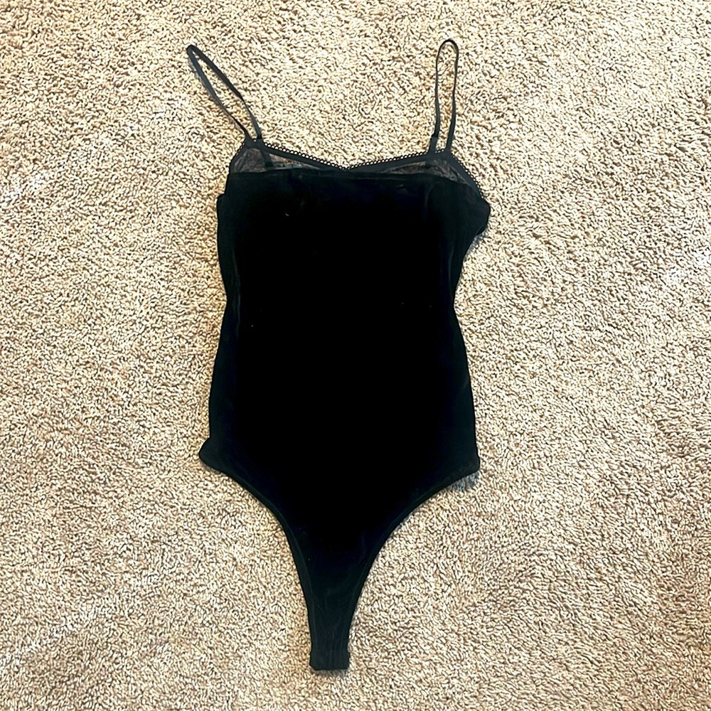 Zara velvet bodysuit (NEW) w/ Tags
